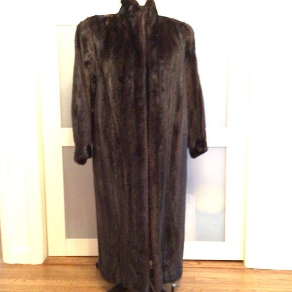Vintage Fur SAGA Mink Brown Long Length Mink Coat Size 12